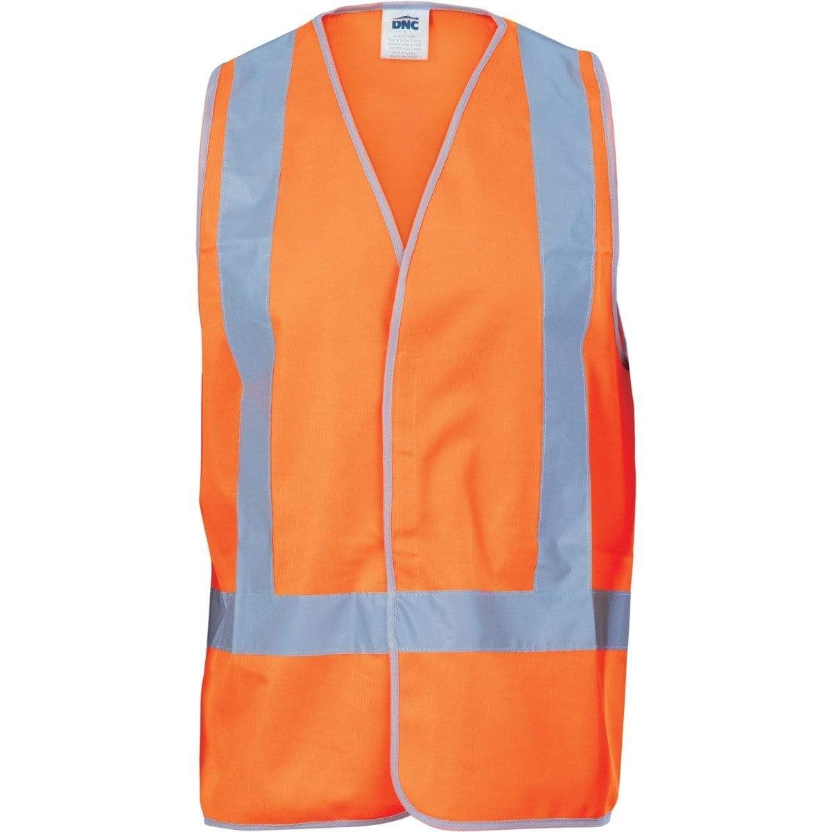 Dnc Workwear Day/night Cross Back Safety Vest - 3805 Work Wear DNC Workwear Orange S 